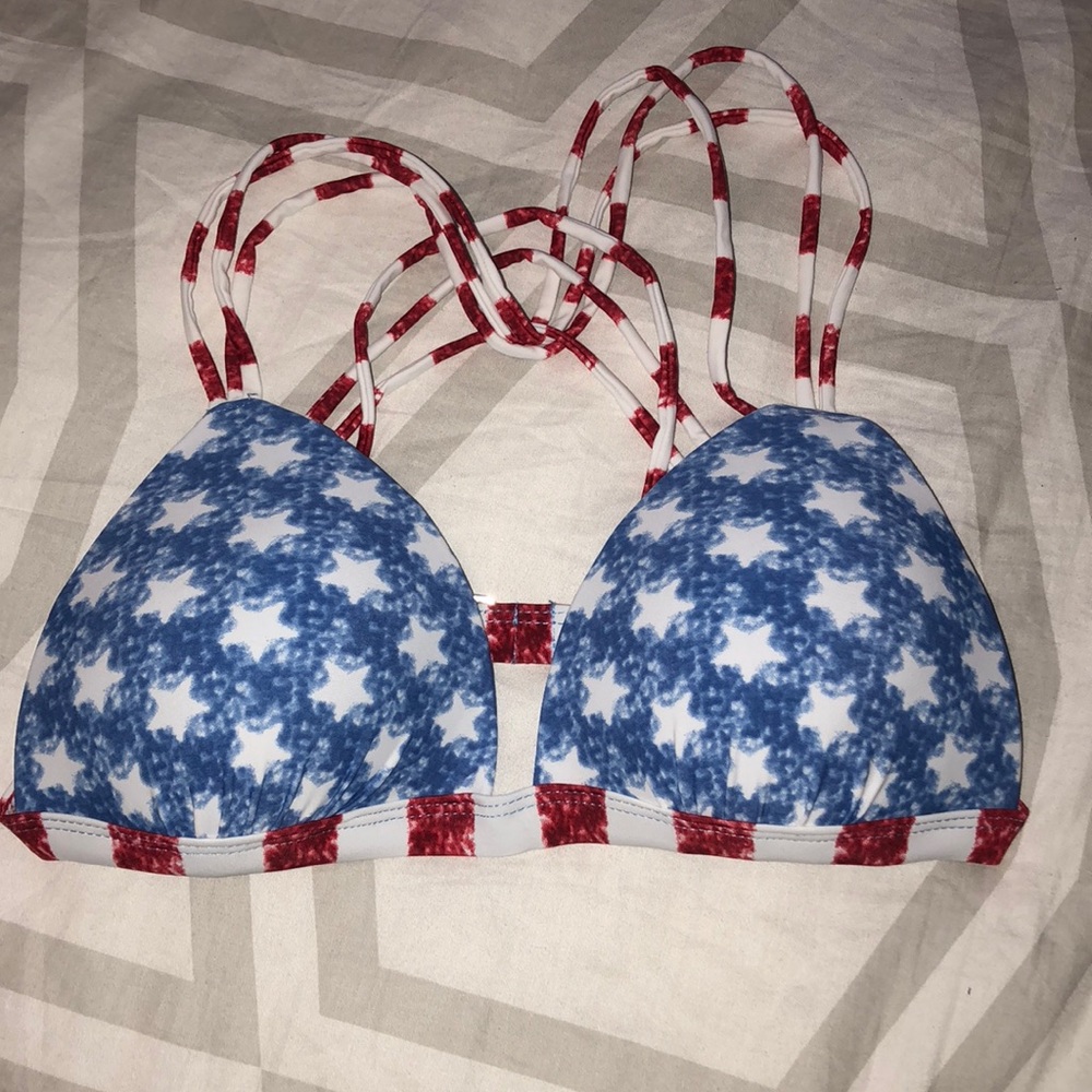 American flag bikini top